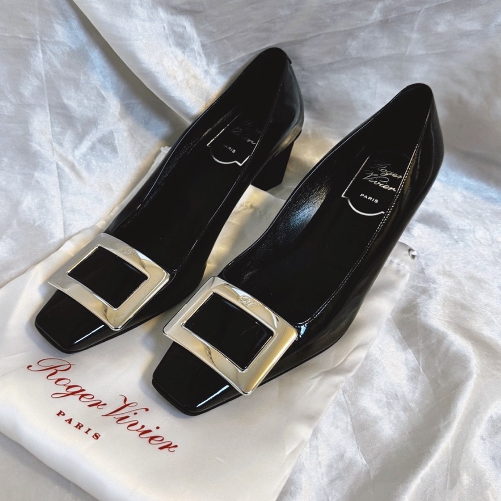 Roger Vivier Black Patent Pumps